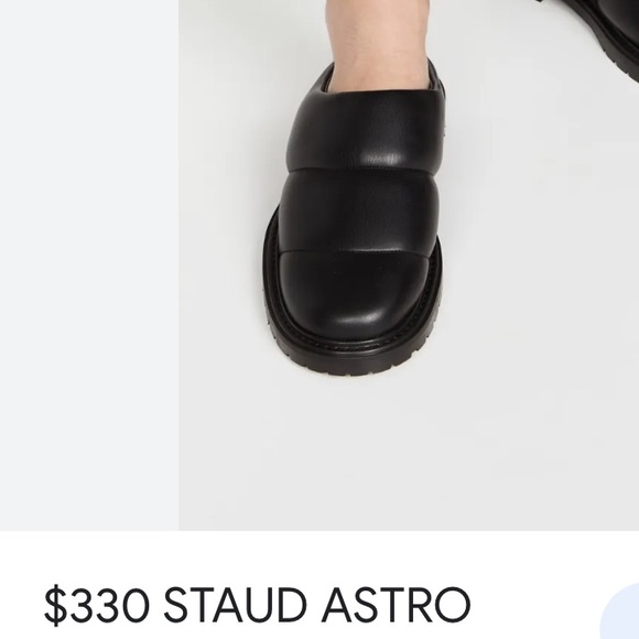 STAUD Astro Womens White Leather Slip On Mules size 37 - Picture 12 of 13